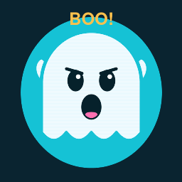 Boo! ghost animated