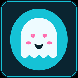 Heart Eyes ghost animated