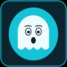 Shocked ghost animated
